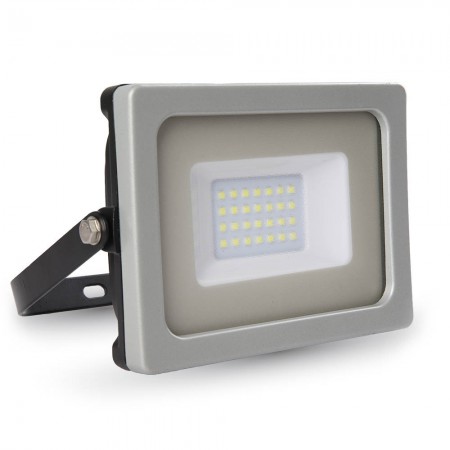 V-Tac VT-4922 Faretto LED SMD 20W1600 lm Ultrasottile da Esterno Colore Grigio/Nero - Luce Bianco Freddo 6400K